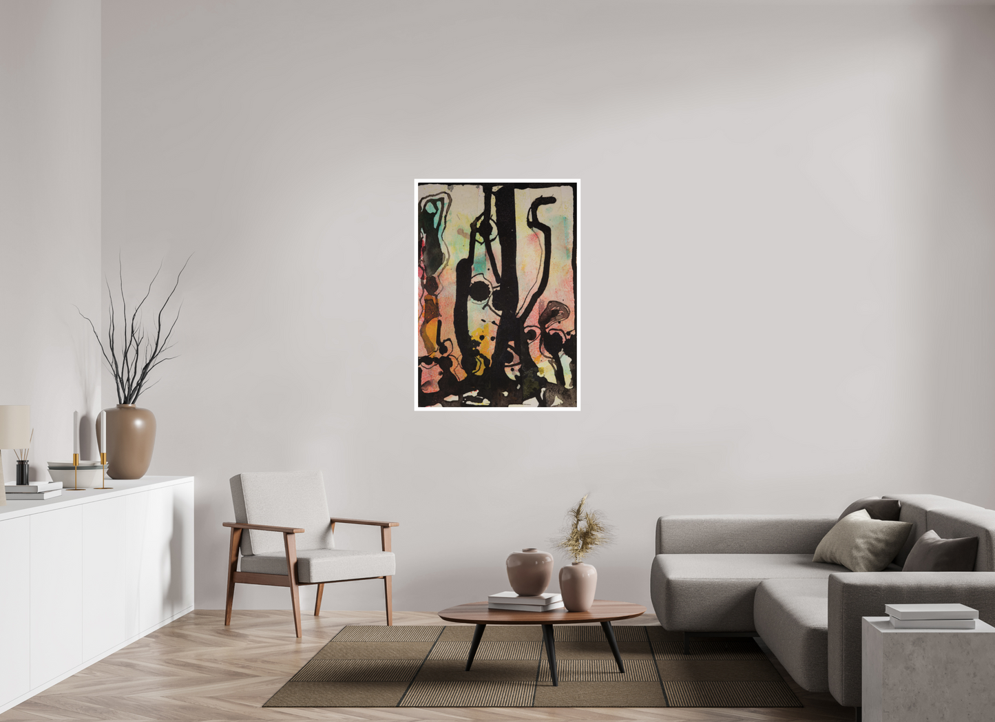 DIN A0 (84,1 x 118,9 cm), Fine Art Print, 2 cm Weißrand "Cactus garden" - Fine Art Print