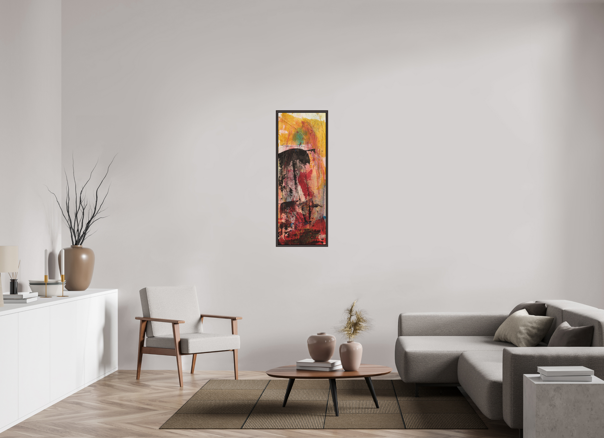 40 x 113 cm, Leinwandprint, matt, Erle braun "Asian girl" - Canvasprint (Kopie)