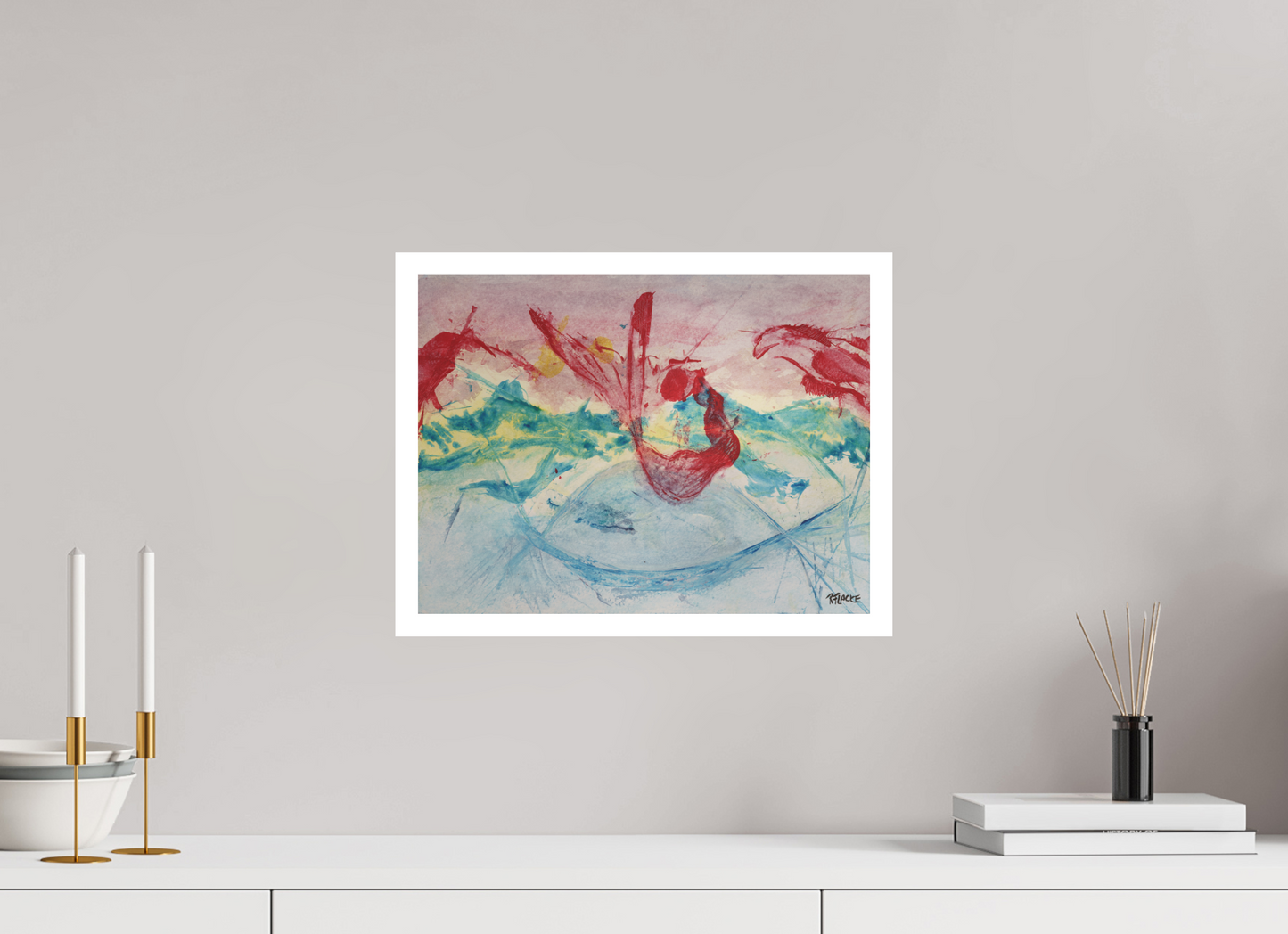 40 x 30 cm, Fine Art Print, 2 cm Weißrand "Mermaid in Company" - Fine Art Print