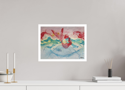 40 x 30 cm, Fine Art Print, 2 cm Weißrand "Mermaid in Company" - Fine Art Print