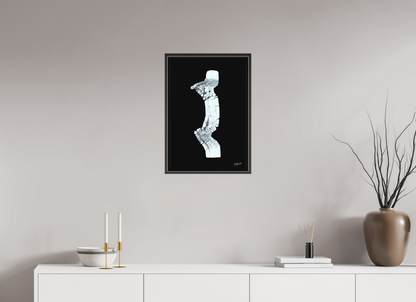 40 x 57,7 cm, Leinwandprint, matt, Eiche schwarz "Zebraman/Dreamman" - Leinwandprint