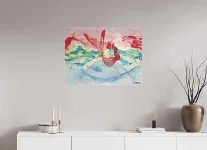 80 x 60 cm, Leinwandprint, matt, ohne Rahmen "Mermaid in Company" - Canvasprint