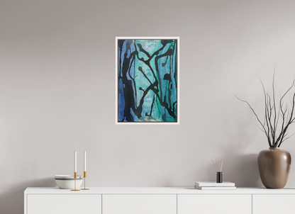 DIN A2 (42 x 59,4 cm), Leinwandprint, matt, Ahorn weiß "Underwaterrun" - Canvasprint