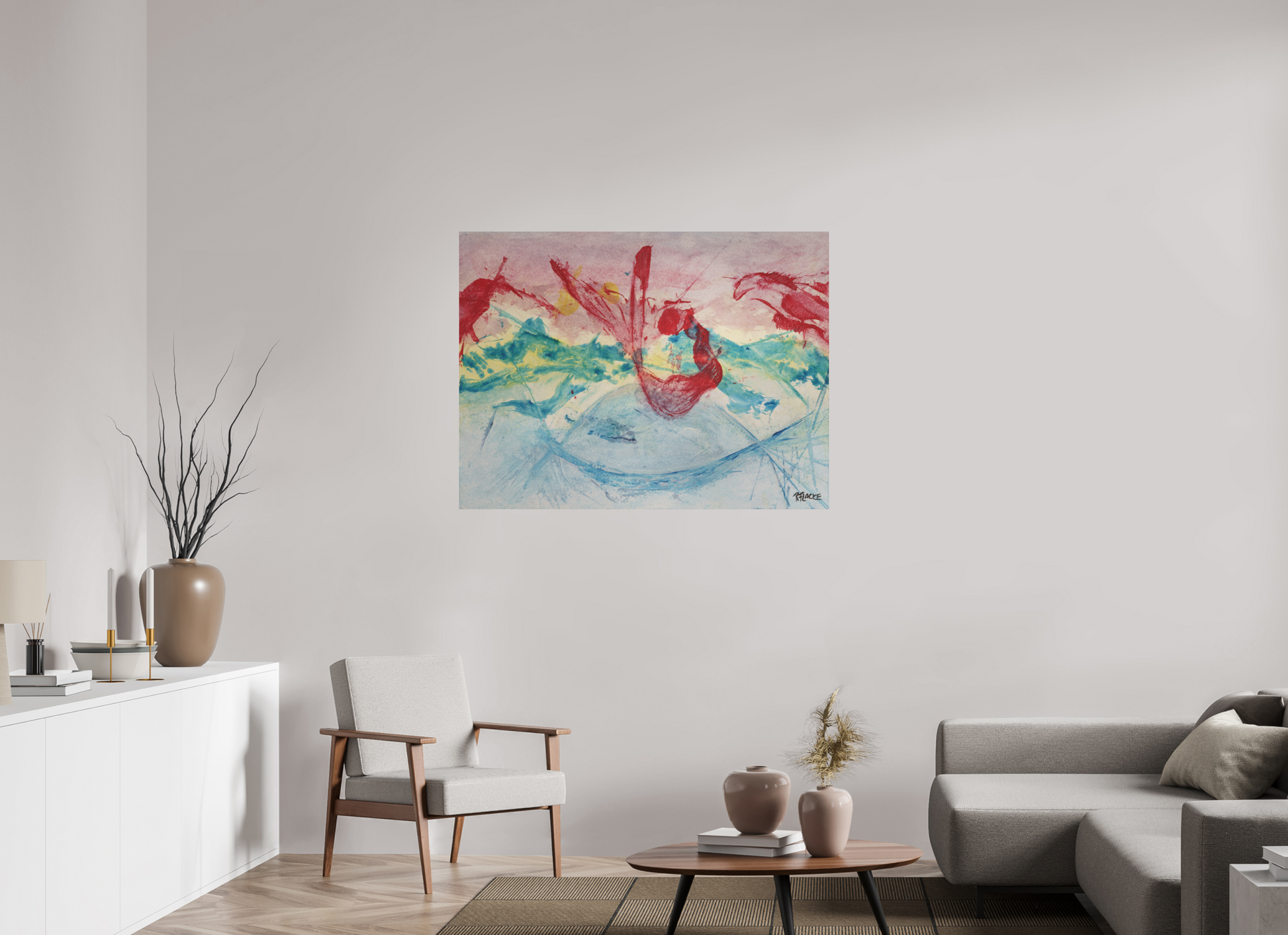120 x 90 cm, Fine Art Print, ohne Weißrand "Mermaid in Company" - Fine Art Print