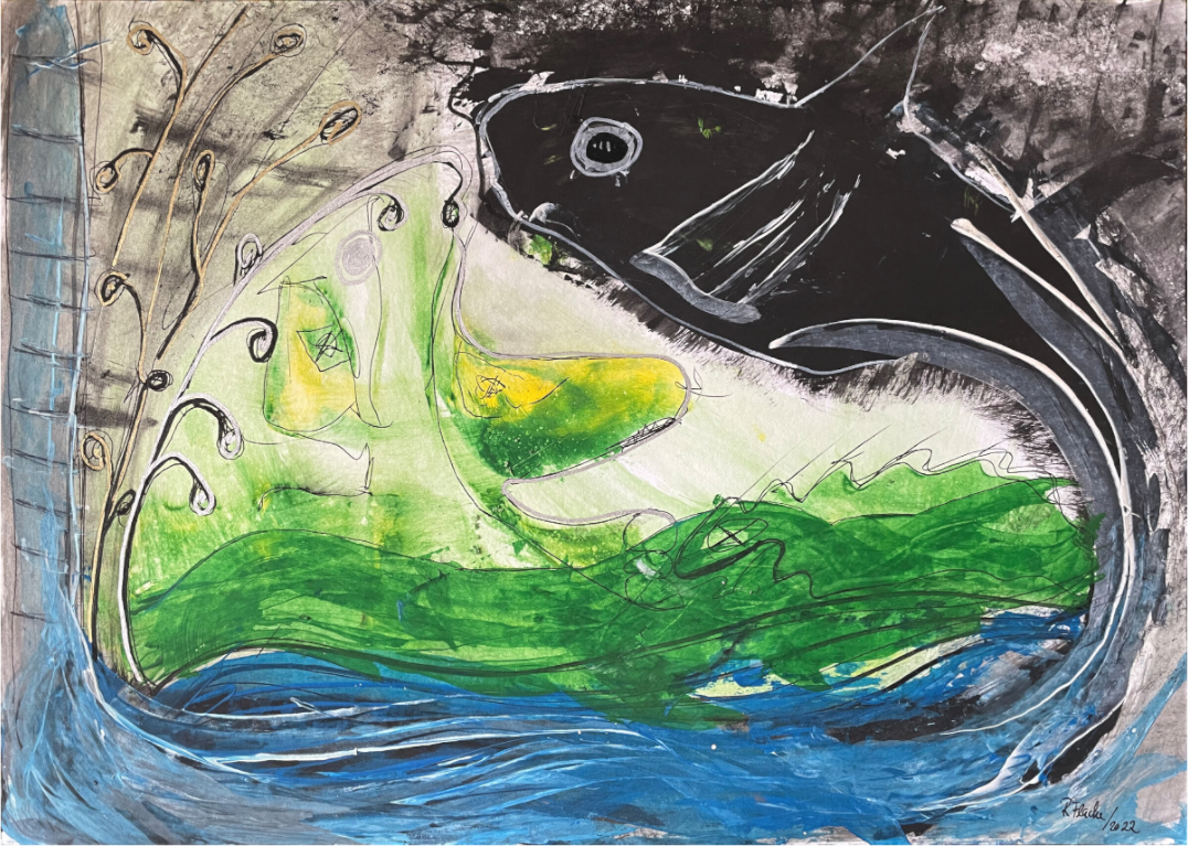 Main image "Fishing for YinYang" - Fine Art Print
