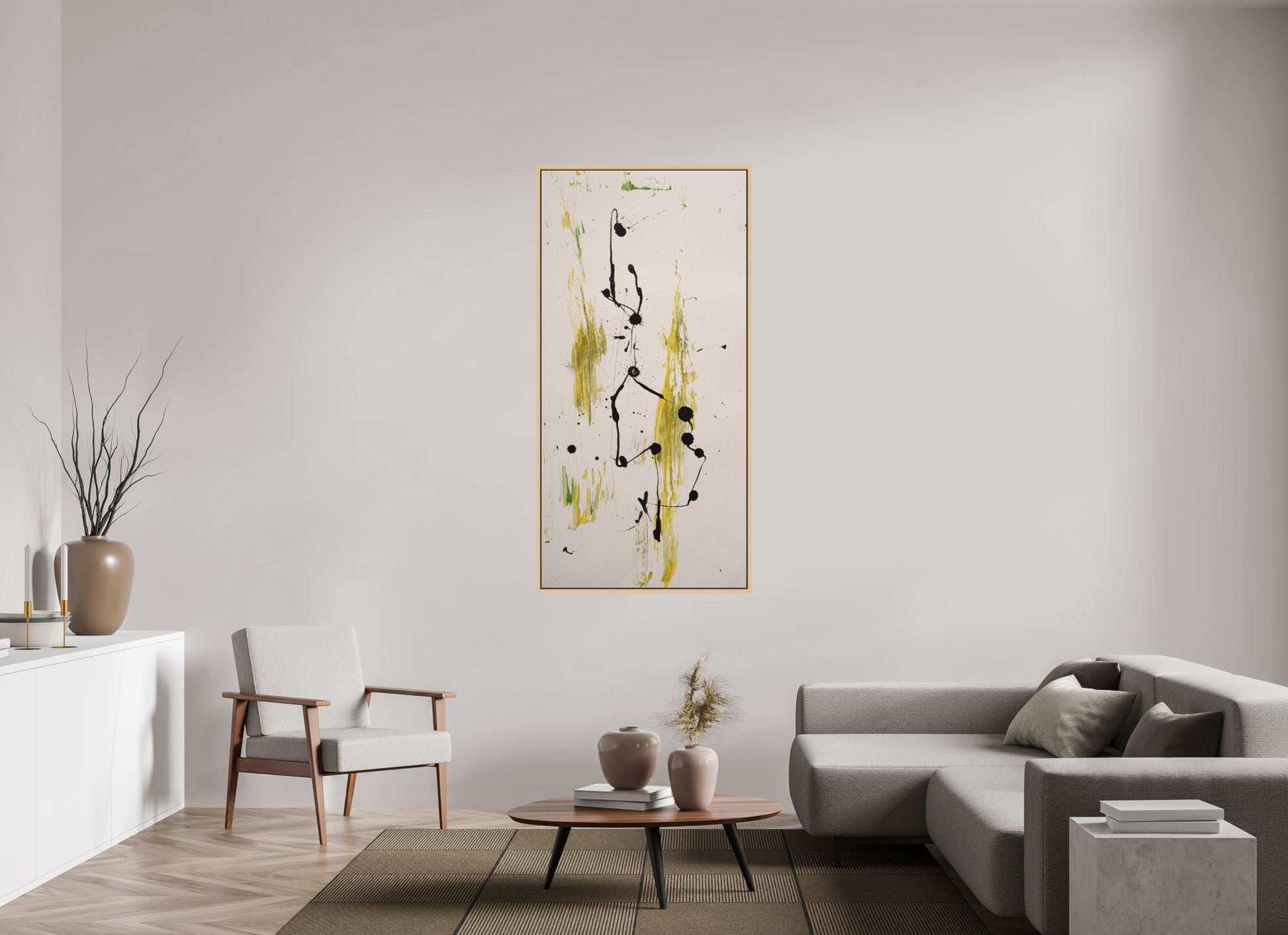 80 x 164,1 cm, Leinwandprint, matt, Ahorn natur "Drehen und wenden" - Canvasprint