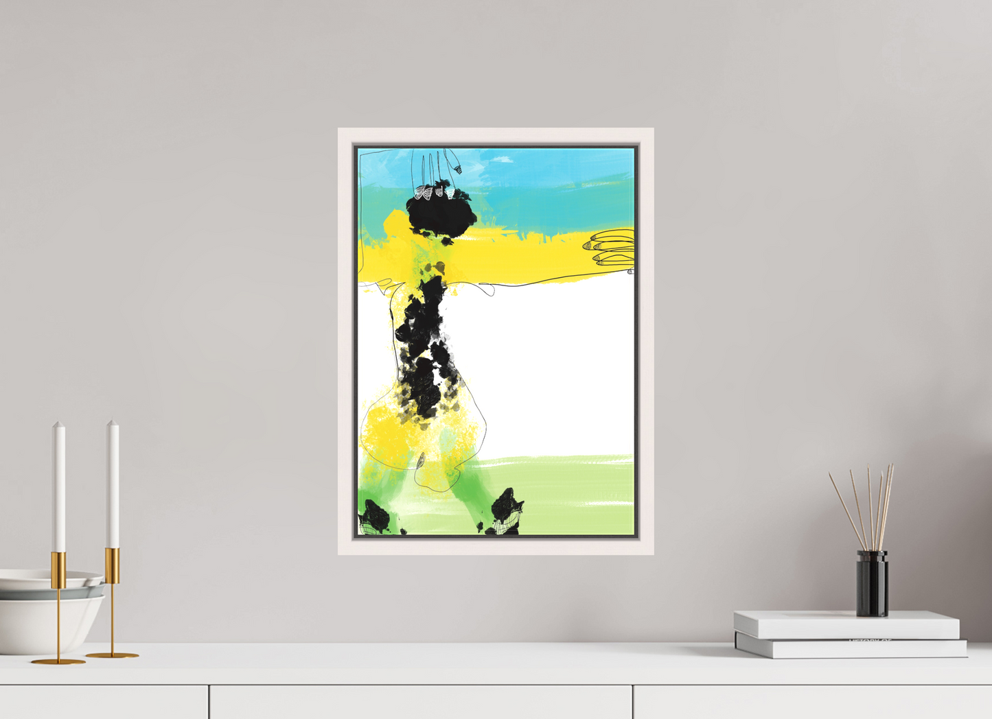 DIN A3 (29,7 x 42 cm), Leinwandprint, matt, Ahorn weiß "One more finger in the pie!" - Leinwandprint