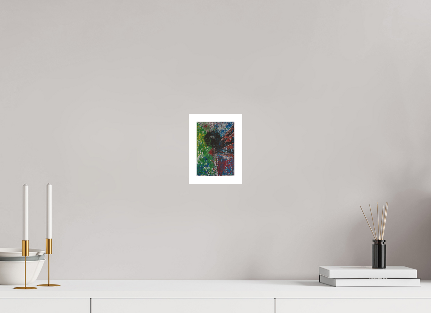 10 x 14,4 cm, Fine Art Print, 2 cm Weißrand "Mumbling angel" - Fine Art Print