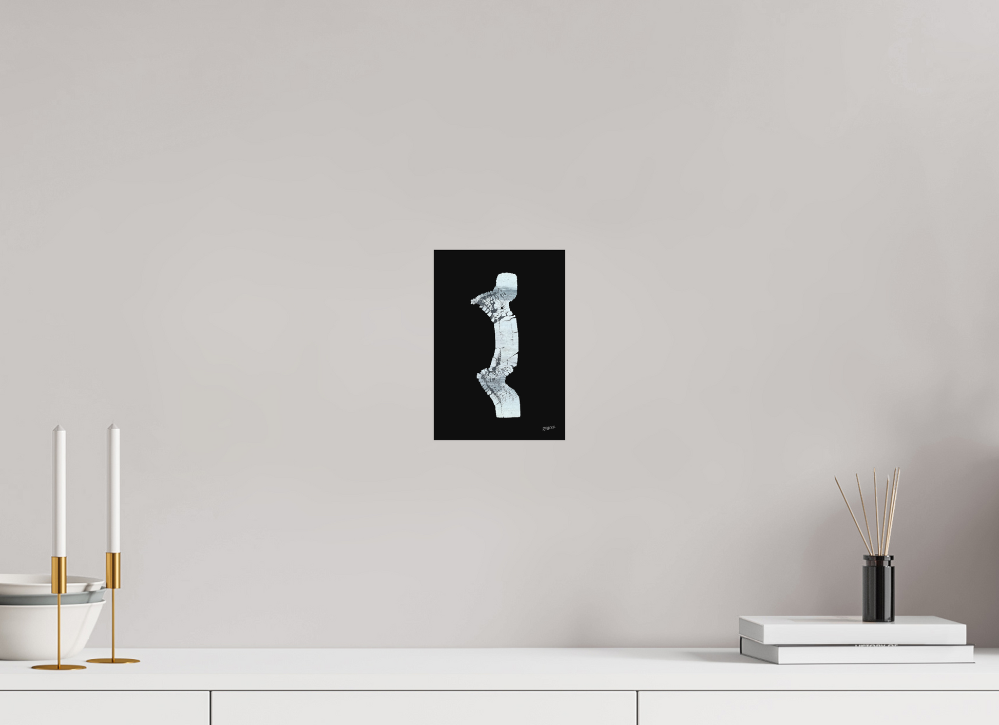 15 x 21,7 cm, Fine Art Print, ohne Weißrand "Zebramann" - Kunstdruck
