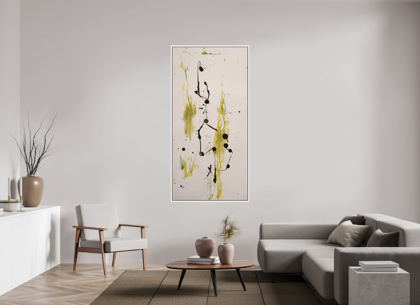 90 x 184,6 cm, Leinwandprint, matt, Ahorn weiß "Drehen und wenden" - Canvasprint