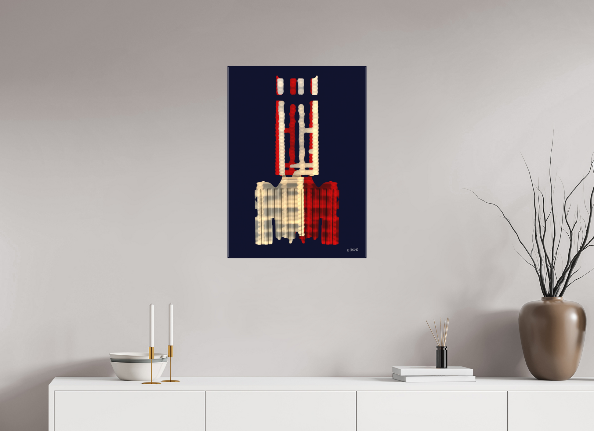 50 x 69,4 cm, Leinwandprint, matt, ohne Rahmen "Diabolo" - Leinwandprint