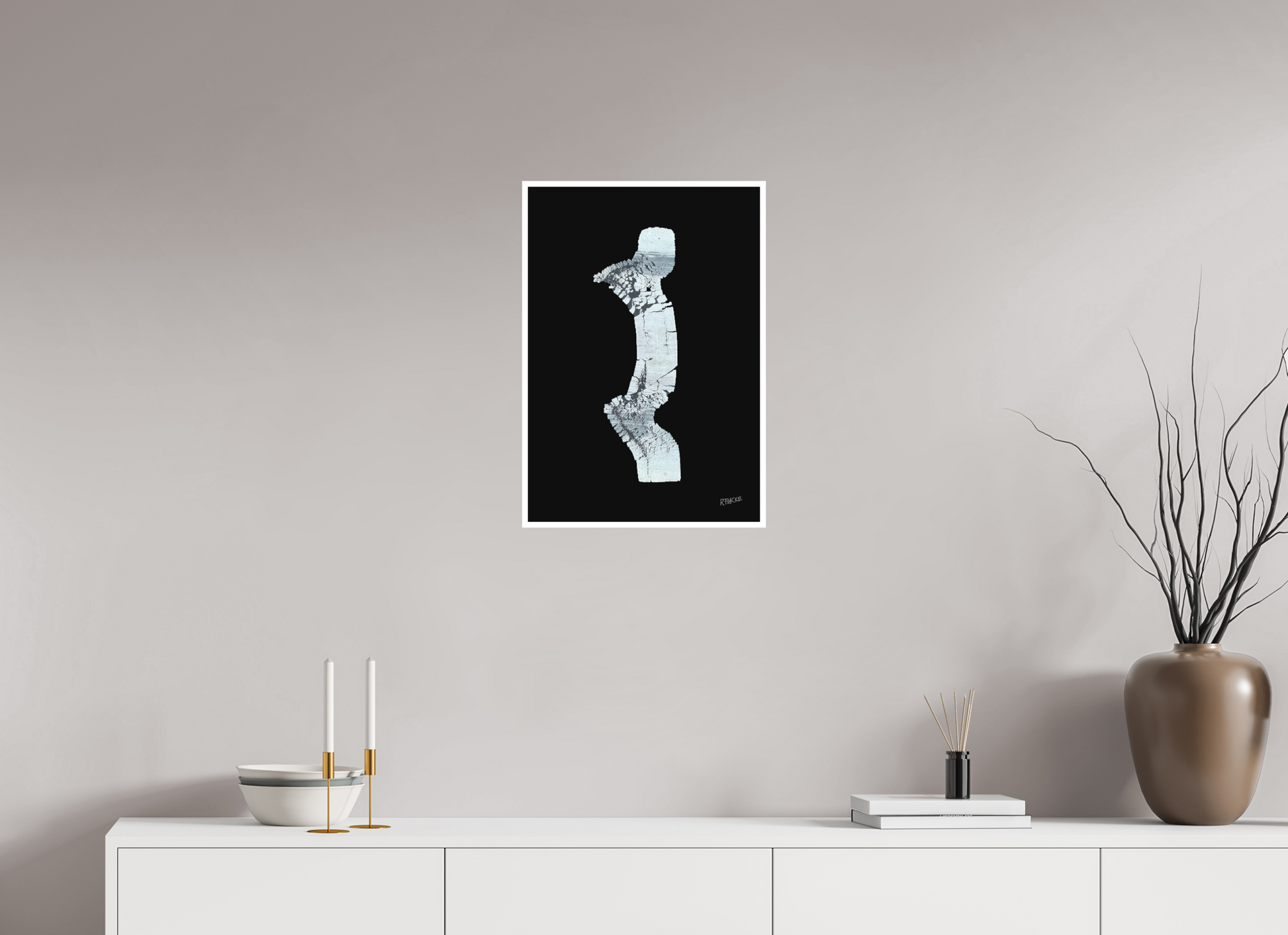 40 x 57,7 cm, Fine Art Print, 1 cm Weißrand "Zebramann" - Kunstdruck