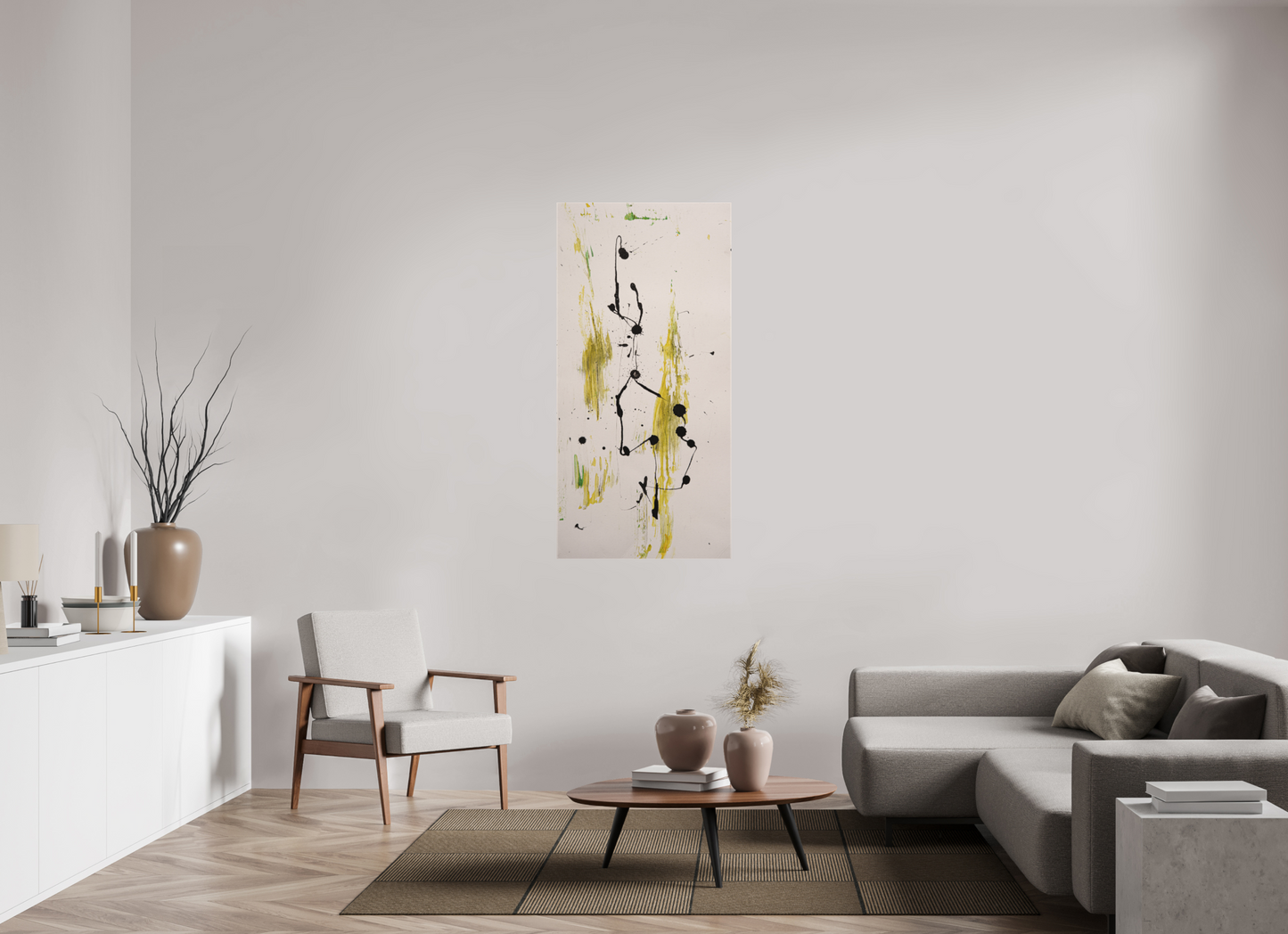 70 x 143,6 cm, Leinwandprint, matt, ohne Rahmen "Drehen und wenden" - Canvasprint