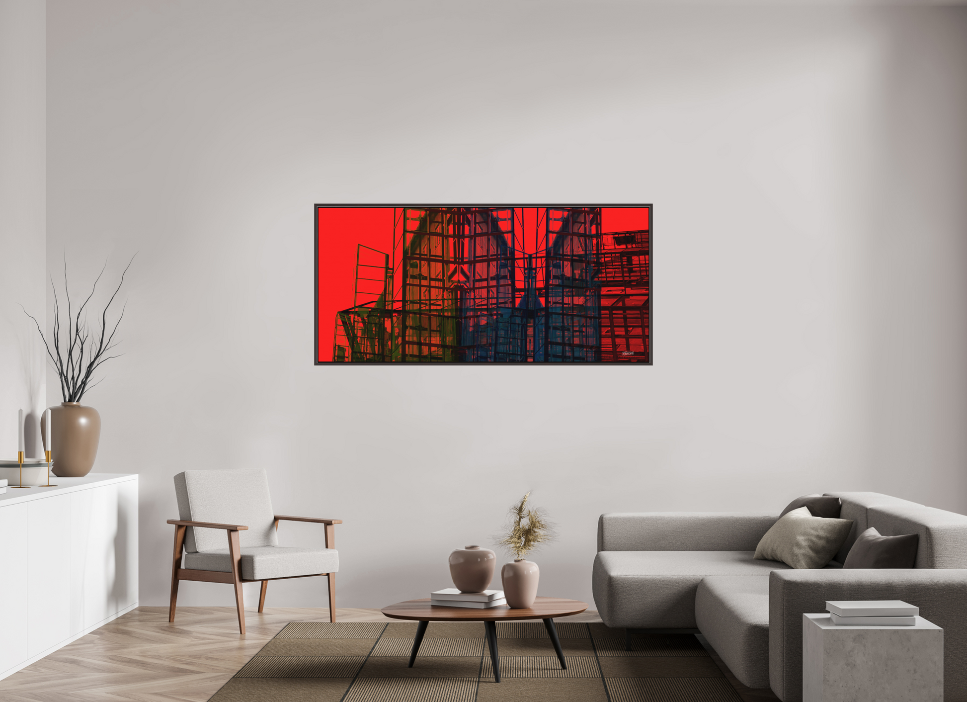 173,2 x 80 cm, Leinwandprint, matt, Erle braun "Skeleton Mountain (wide)" - Leinwandprint
