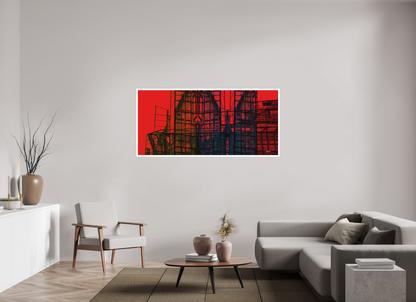 173,2 x 80 cm, Fine Art Print, 2 cm Weißrand "Skeleton Mountain (wide)" - Fine Art Print