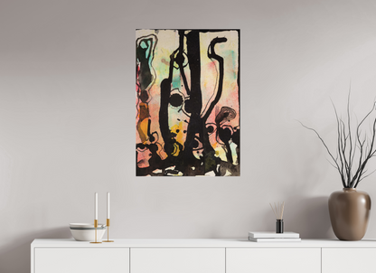 DIN A1 (59,4 x 84,1 cm), Leinwandprint, matt, ohne Rahmen "Cactus garden" - Canvasprint