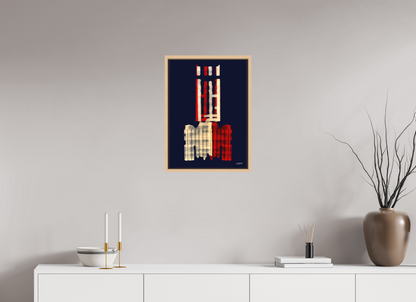 40 x 55,6 cm, Leinwandprint, matt, Ahorn natur "Diabolo" - Leinwandprint