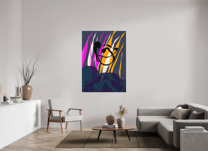 110 x 152,8 cm, Leinwandprint, matt, ohne Rahmen "Octopus Leaving" - Leinwandprint