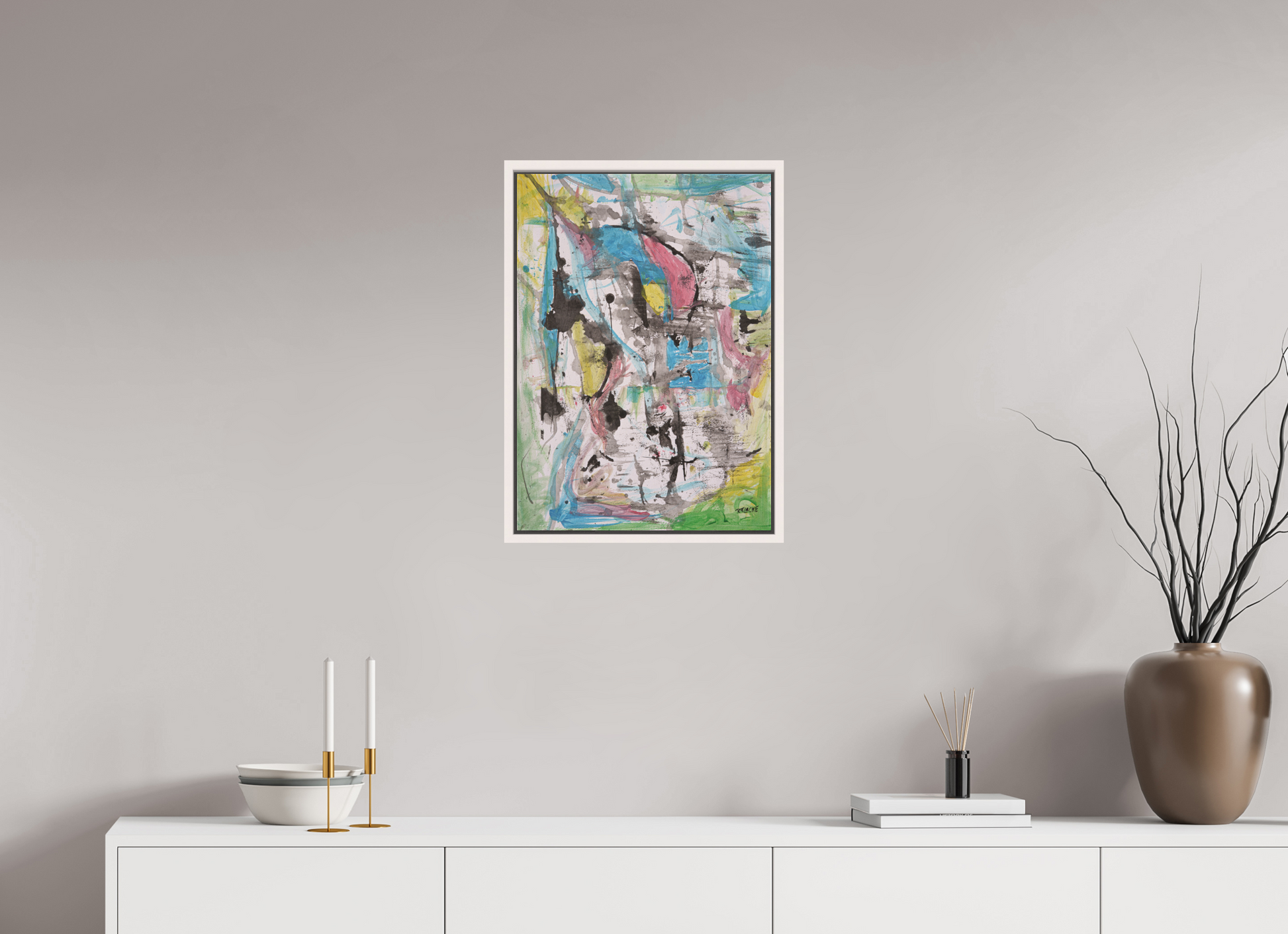 DIN A2 (42 x 59,4 cm), Leinwandprint, matt, Ahorn weiß "Swordfish" - Canvasprint