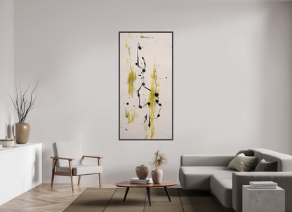 90 x 184,6 cm, Leinwandprint, matt, Erle braun "Drehen und wenden" - Canvasprint