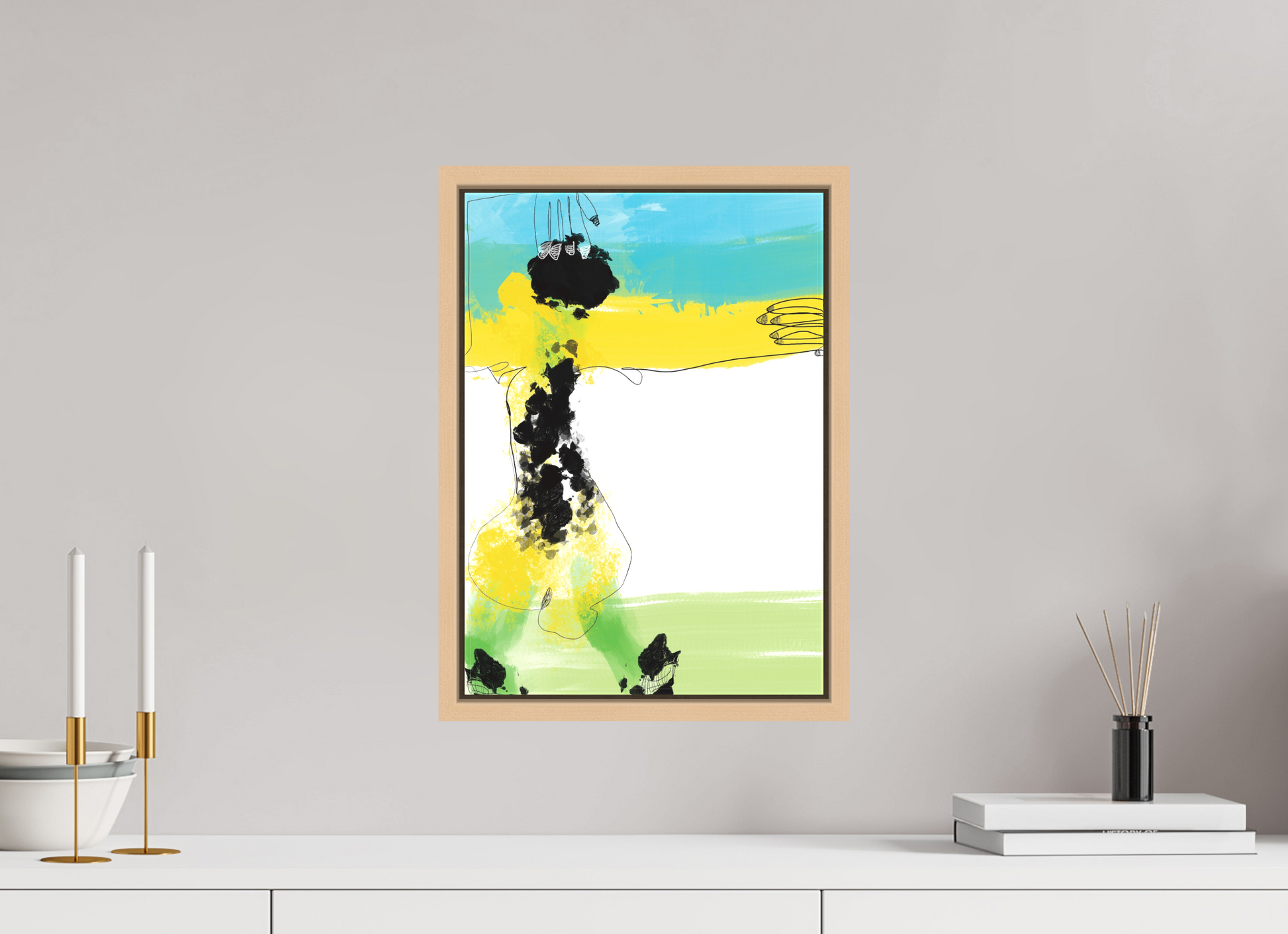 DIN A3 (29,7 x 42 cm), Leinwandprint, matt, Ahorn natur "One more finger in the pie!" - Leinwandprint