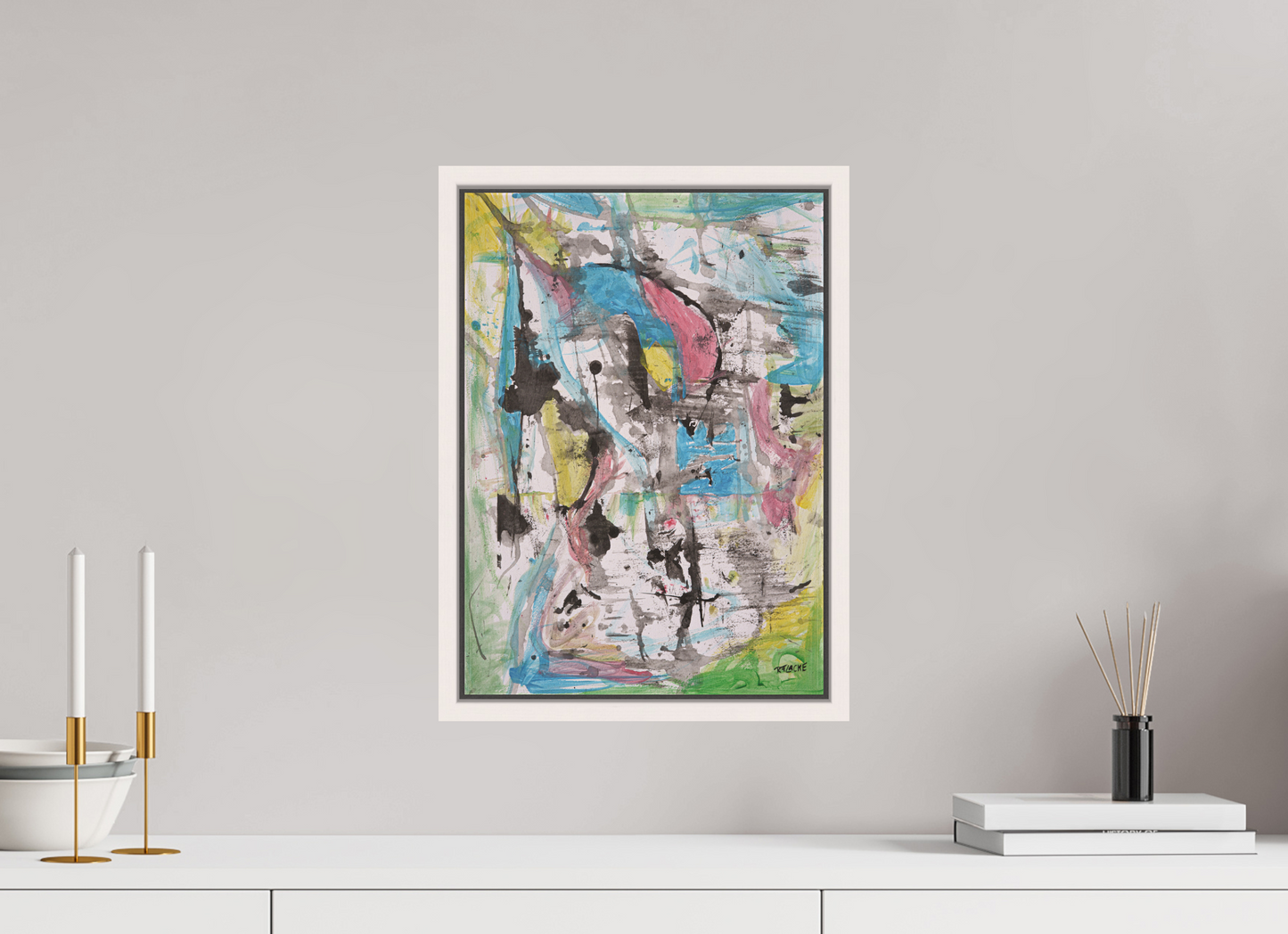 DIN A3 (29,7 x 42 cm), Leinwandprint, matt, Ahorn weiß "Swordfish" - Canvasprint