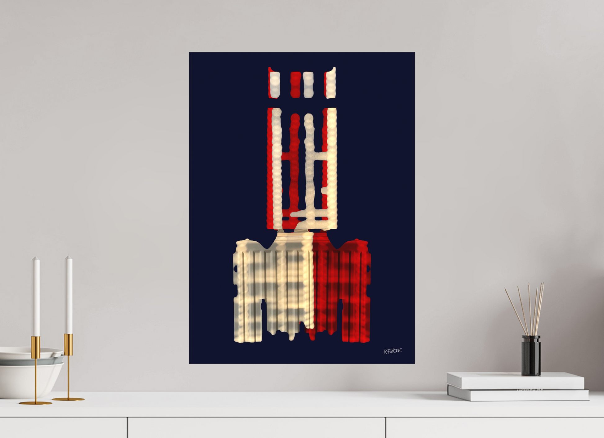 40 x 55,6 cm, Leinwandprint, matt, ohne Rahmen "Diabolo" - Leinwandprint