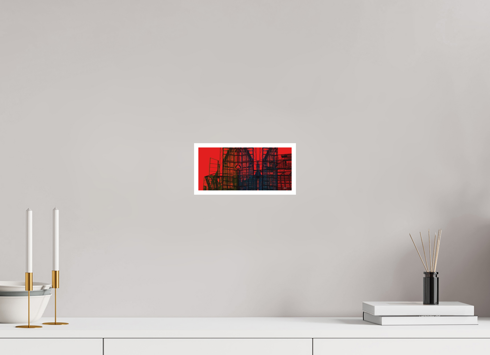 21,7 x 10 cm, Fine Art Print, 1 cm Weißrand "Skeleton Mountain (wide)" - Fine Art Print