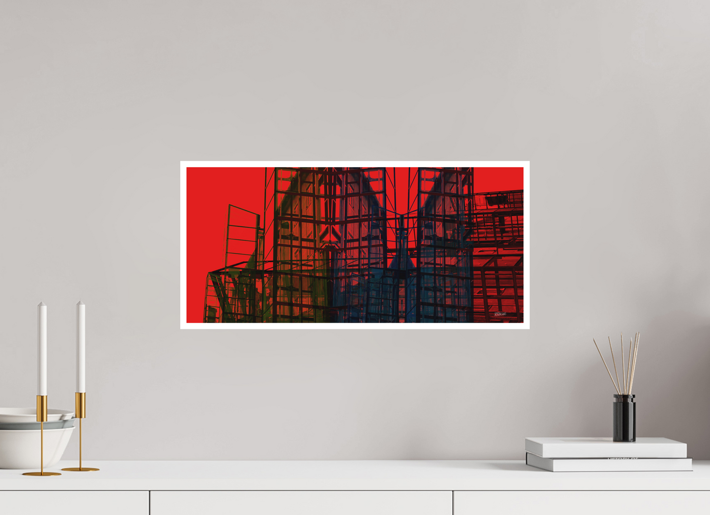 54,1 x 25 cm, Fine Art Print, 1 cm Weißrand "Skeleton Mountain (wide)" - Fine Art Print