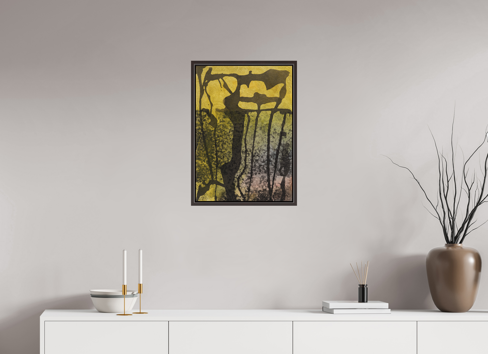 DIN A2 (42 x 59,4 cm), Leinwandprint, matt, Erle braun "Golgatha" - Canvasprint