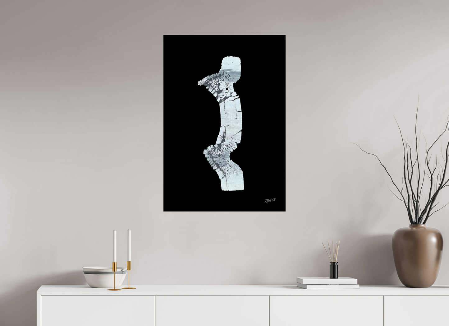 60 x 86,6 cm, Photo Print Under Acrylic Glass "Zebraman/Dreamman" - Leinwandprint