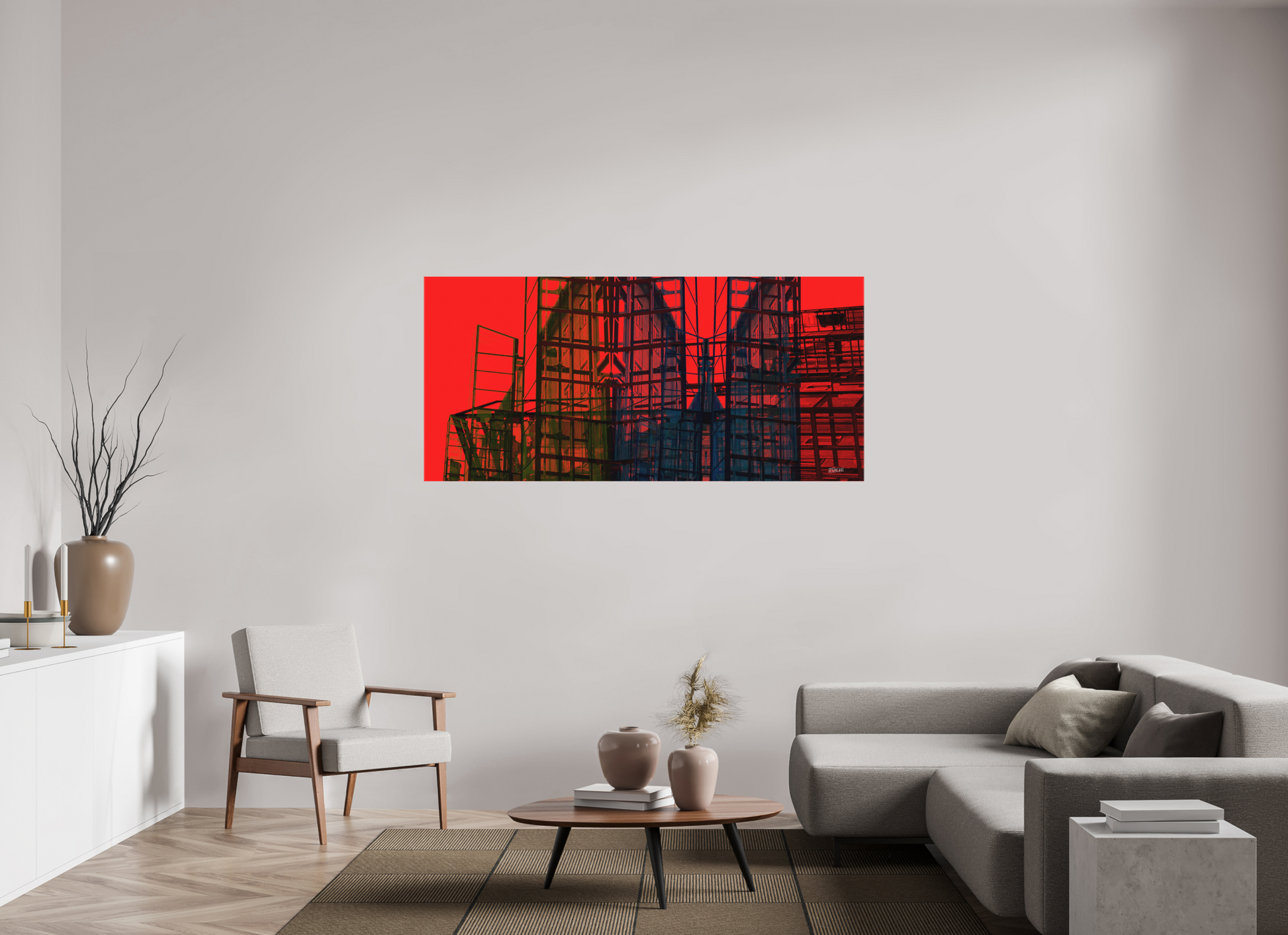 173,2 x 80 cm, Leinwandprint, matt, ohne Rahmen "Skeleton Mountain (wide)" - Leinwandprint