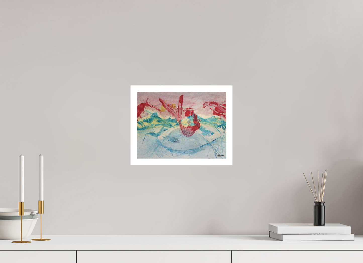 28 x 21 cm, Fine Art Print, 2 cm Weißrand "Mermaid in Company" - Fine Art Print