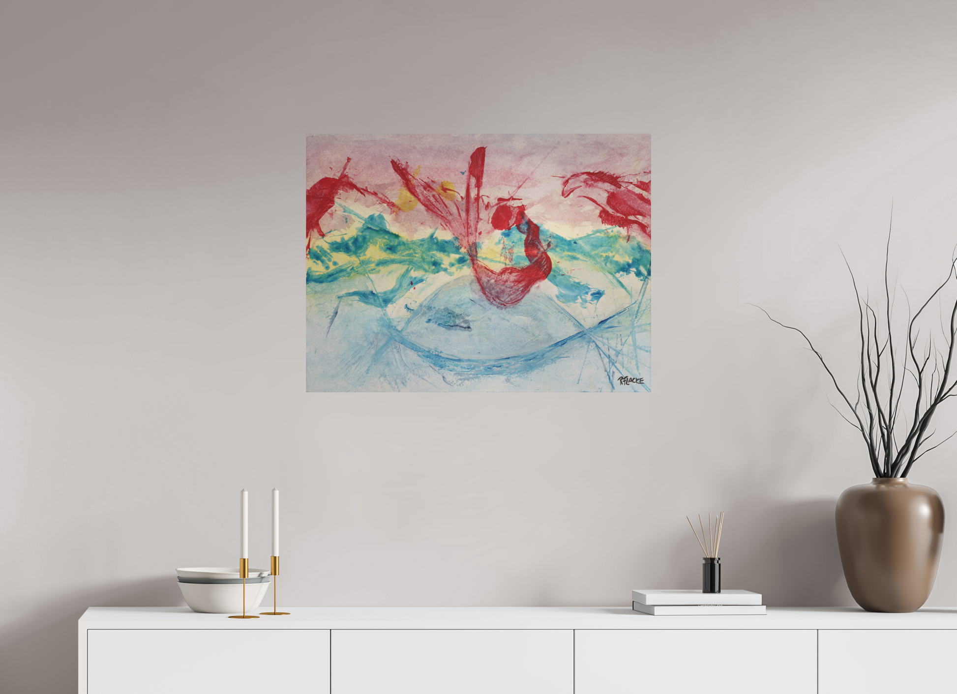 80 x 60 cm, Fine Art Print, ohne Weißrand "Mermaid in Company" - Fine Art Print
