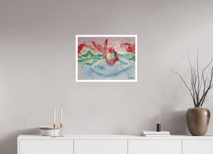 60 x 45 cm, Fine Art Print, 2 cm Weißrand "Mermaid in Company" - Fine Art Print