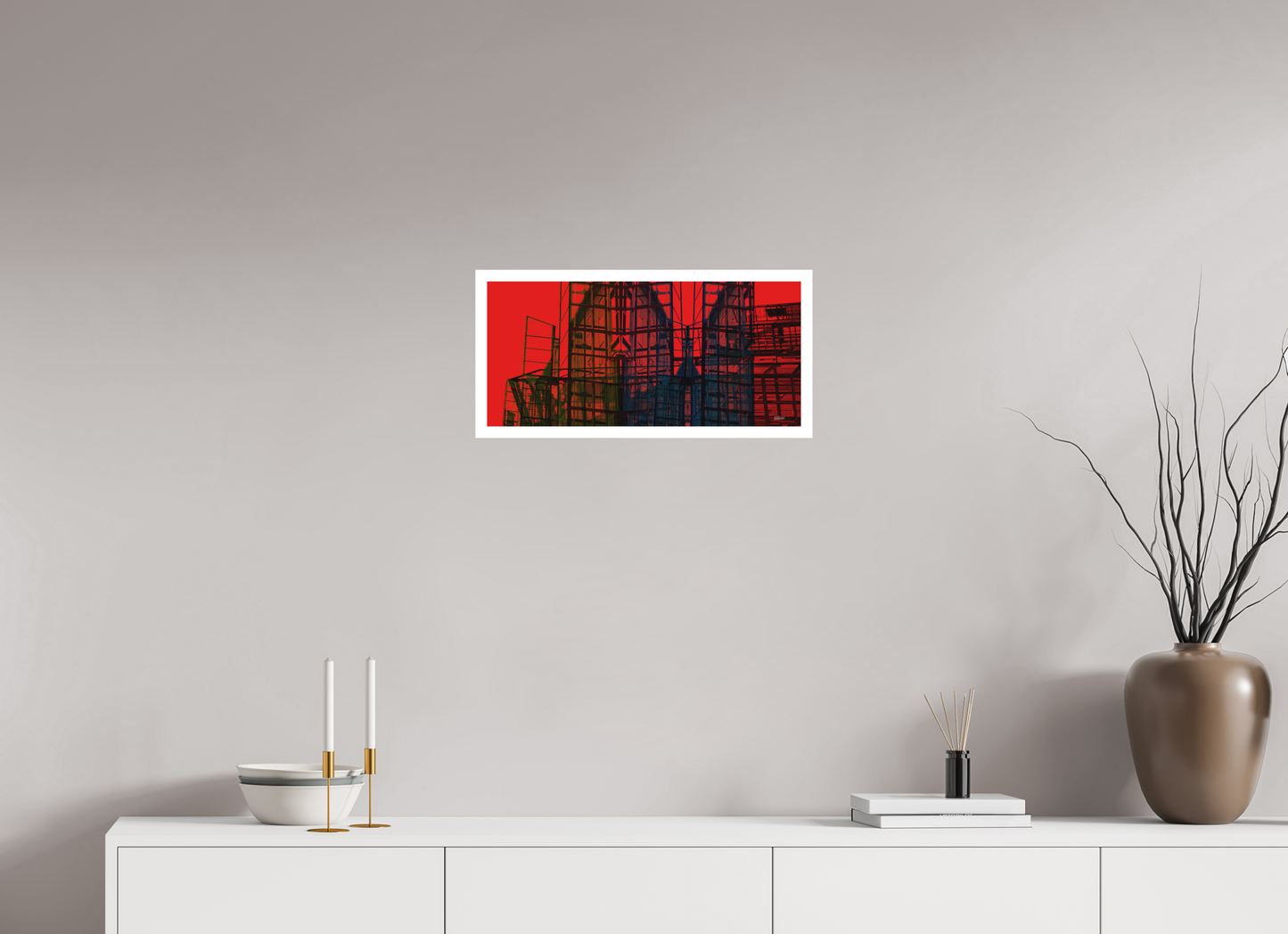 54,1 x 25 cm, Fine Art Print, 2 cm Weißrand "Skeleton Mountain (wide)" - Fine Art Print