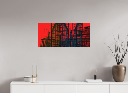 86,6 x 40 cm, Leinwandprint, matt, ohne Rahmen "Skeleton Mountain (wide)" - Leinwandprint