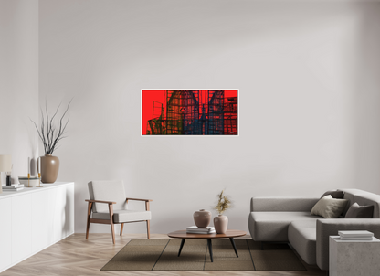 129,9 x 60 cm, Leinwandprint, matt, Ahorn weiß "Skeleton Mountain (wide)" - Leinwandprint