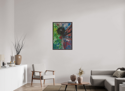 60 x 86,2 cm, Leinwandprint, matt, Erle braun "Mumbling angel" - Canvasprint