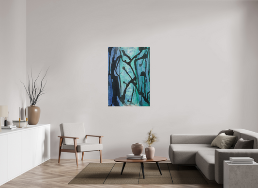 DIN A0 (84,1 x 118,9 cm), Leinwandprint, matt, ohne Rahmen "Underwaterrun" - Canvasprint