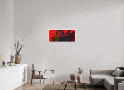 86,6 x 40 cm, Fine Art Print, 2 cm Weißrand "Skeleton Mountain (wide)" - Fine Art Print