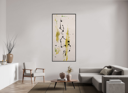 90 x 184,6 cm, Leinwandprint, matt, Eiche schwarz "Drehen und wenden" - Canvasprint