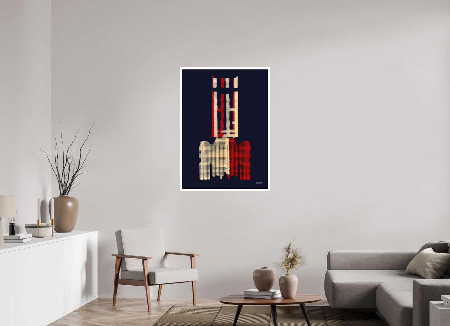 80 x 111,1 cm, Fine Art Print, 2 cm Weißrand "Diabolo" - Fine Art Print