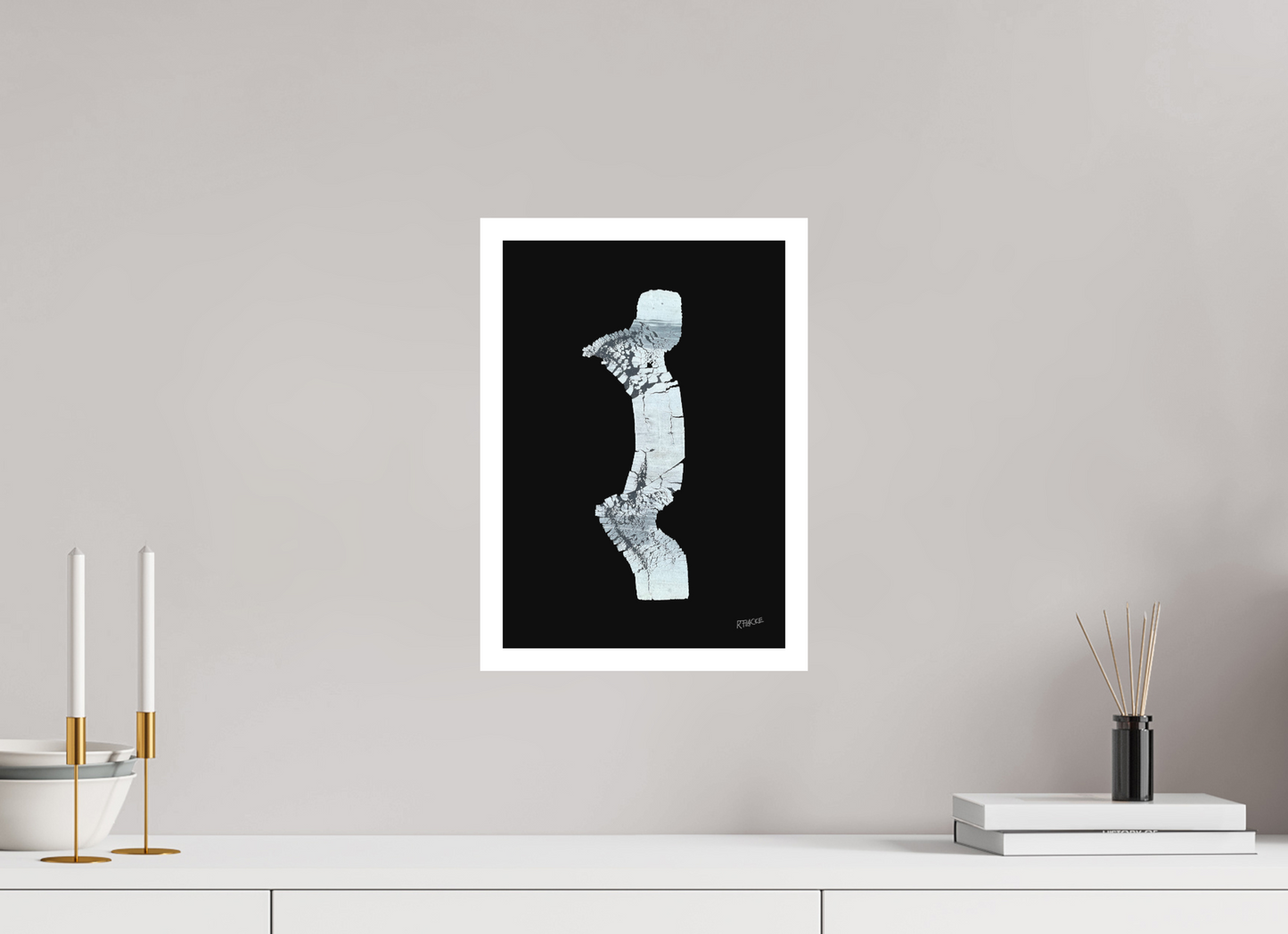 25 x 36,1 cm, Fine Art Print, 2 cm Weißrand "Zebramann" - Kunstdruck