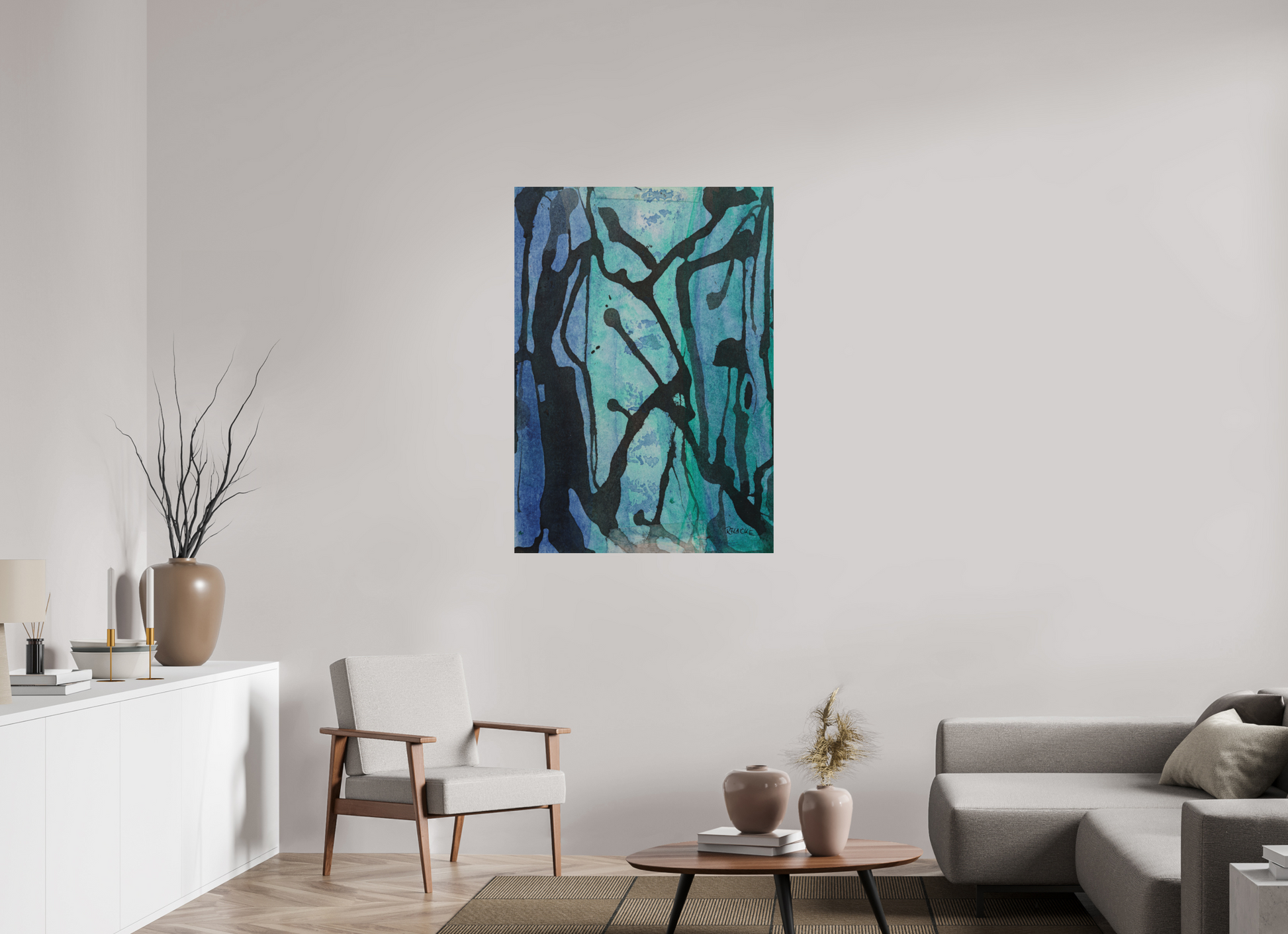 DIN A0 (84,1 x 118,9 cm), Fine Art Print, ohne Weißrand "Underwaterrun" - Fine Art Print