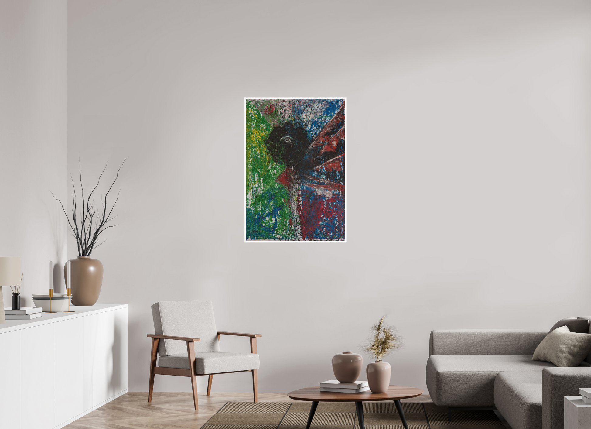 70 x 100,6 cm, Fine Art Print, 1 cm Weißrand "Mumbling angel" - Fine Art Print