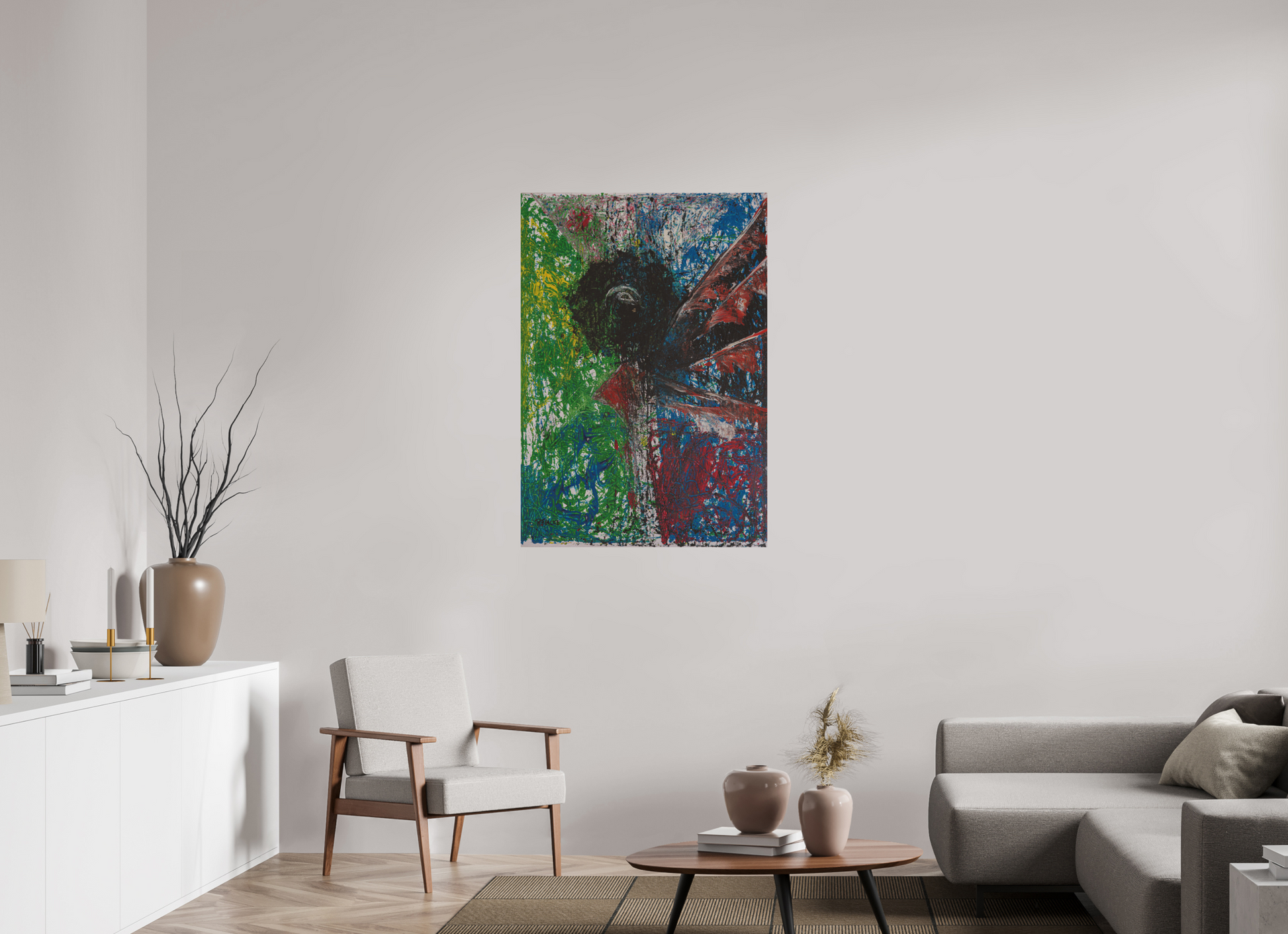 80 x 115 cm, Fine Art Print, ohne Weißrand "Mumbling angel" - Fine Art Print