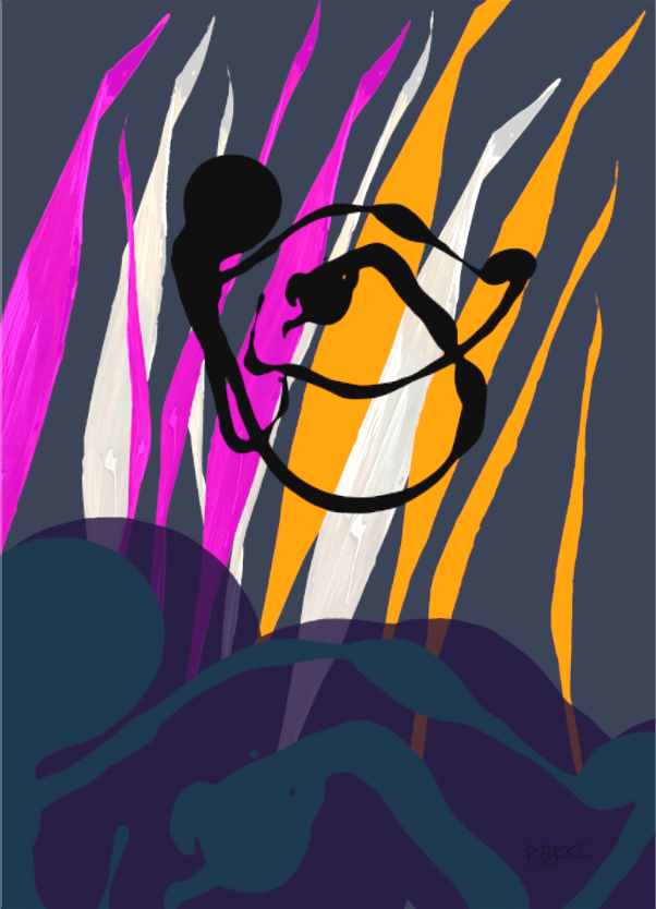 Main image "Octopus Leaving" - Leinwandprint