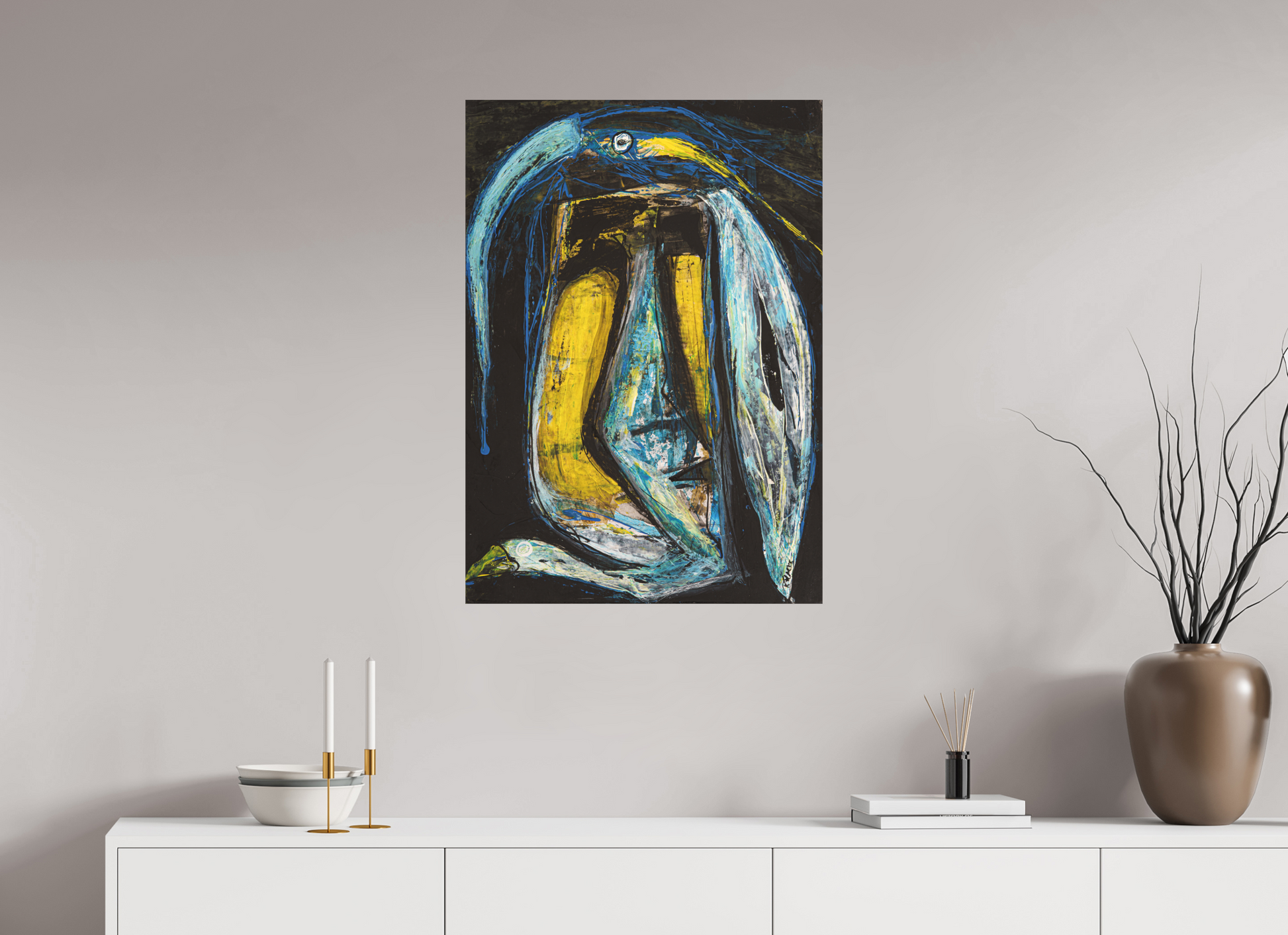 DIN A1 (59,4 x 84,1 cm), Leinwandprint, matt, ohne Rahmen "Arrogans" - Canvasprint