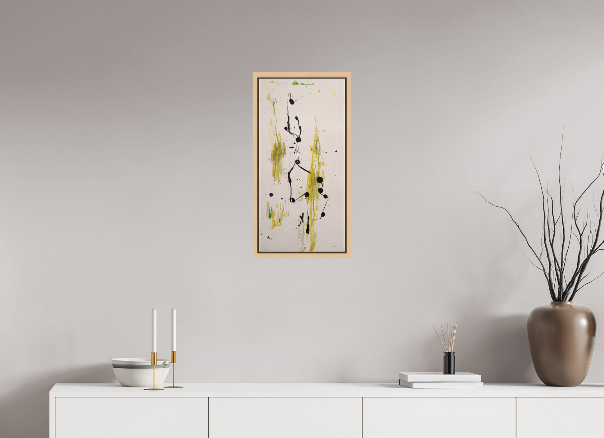 30 x 61,5 cm, Leinwandprint, matt, Ahorn natur "Drehen und wenden" - Canvasprint